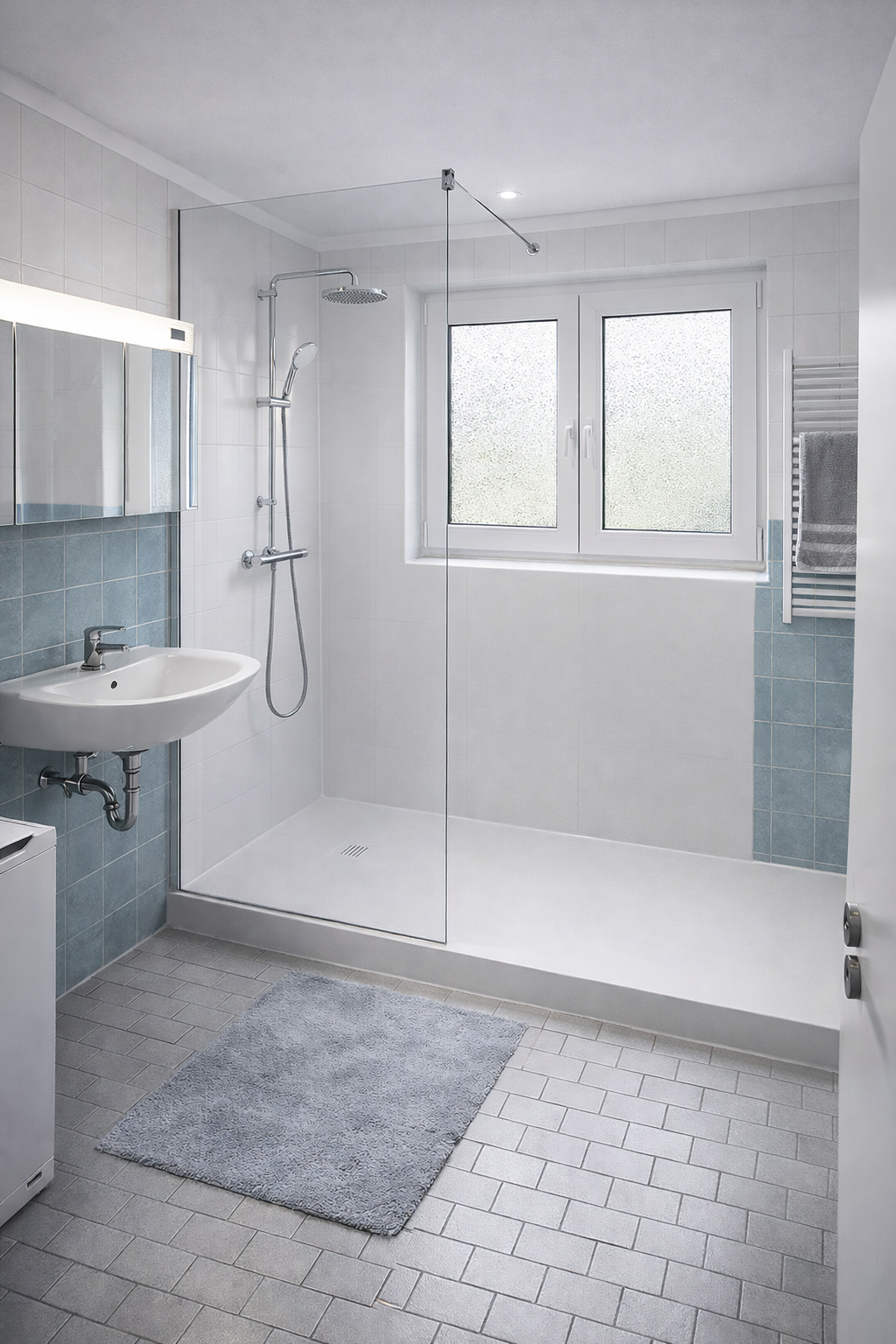 Umbau von Wanne zu Dusche
